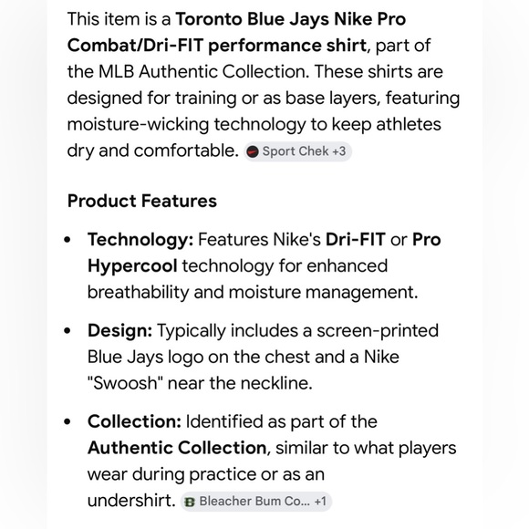 💟Nike Toronto Blue Jays Logo Short Sleeve Tee - Picture 2 of 14